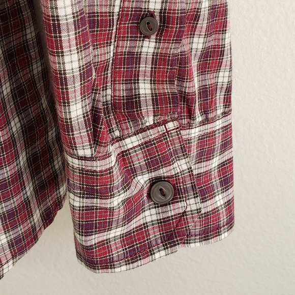 Long Sleeve Plaid Button Up Shirt - Picture 2 of 5